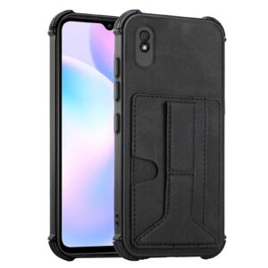 Xiaomi Redmi 9A / 9AT Θήκη Μαύρη Dream Holder Card Bag Shockproof Phone Case Black