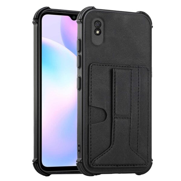 Xiaomi Redmi 9A / 9AT Θήκη Μαύρη Dream Holder Card Bag Shockproof Phone Case Black Xiaomi Redmi 9A / 9AT Θήκη Μαύρη Dream Holder Card Bag Shockproof Phone Case Black