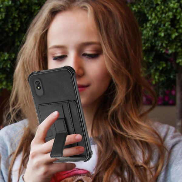 Xiaomi Redmi 9A / 9AT Θήκη Μαύρη Dream Holder Card Bag Shockproof Phone Case Black