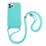 iPhone 13 Pro Max Θήκη με Λουράκι Crossbody Lanyard Elastic Silicone Phone Case Blue