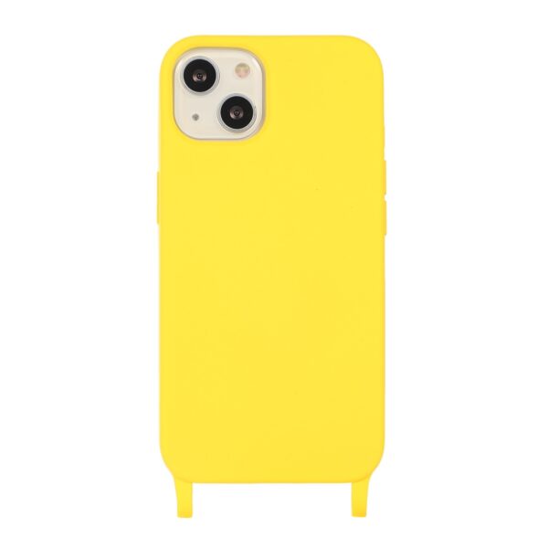iPhone 13 Pro Θήκη με Λουράκι Crossbody Lanyard Elastic Silicone Phone Case Yellow