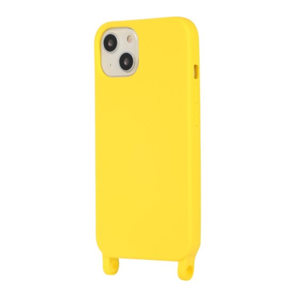 iPhone 13 Pro Θήκη με Λουράκι Crossbody Lanyard Elastic Silicone Phone Case Yellow