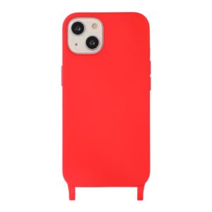 iPhone 13 Pro Θήκη με Λουράκι Crossbody Lanyard Elastic Silicone Phone Case Red