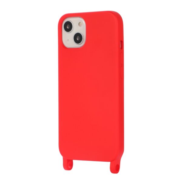 iPhone 13 Pro Θήκη με Λουράκι Crossbody Lanyard Elastic Silicone Phone Case Red