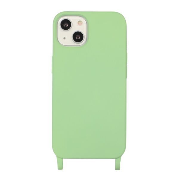 iPhone 13 Pro Θήκη με Λουράκι Crossbody Lanyard Elastic Silicone Phone Case Matcha Green