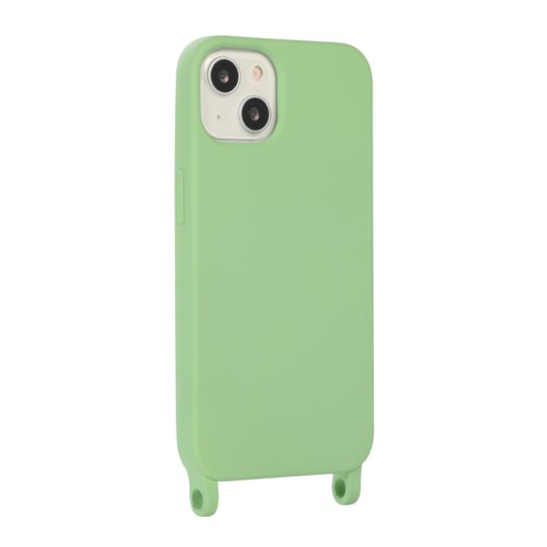 iPhone 13 Pro Θήκη με Λουράκι Crossbody Lanyard Elastic Silicone Phone Case Matcha Green