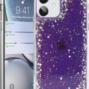 iPhone 12 mini Θήκη Σιλικόνης Μωβ Brilliant Clear Case Purple