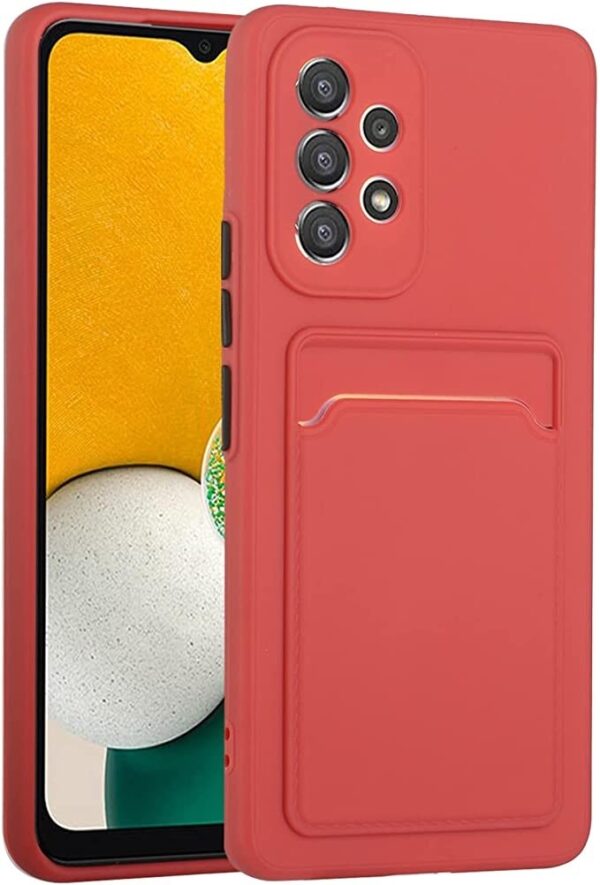 Samsung Galaxy A53 5G Θήκη Σιλικόνης Κοραλί Skin Feel Card Contrast Color Button TPU Phone Case Coral Samsung Galaxy A53 5G Θήκη Σιλικόνης Κοραλί Skin Feel Card Contrast Color Button TPU Phone Case Coral