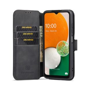 Samsung Galaxy A13 4G Θήκη Βιβλίο Μαύρο DG.MING Retro Oil Edge Flip Phone Case Black