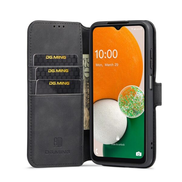 Samsung Galaxy A13 4G Θήκη Βιβλίο Μαύρο DG.MING Retro Oil Edge Flip Phone Case Black