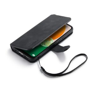 Samsung Galaxy A13 4G Θήκη Βιβλίο Μαύρο DG.MING Retro Oil Edge Flip Phone Case Black