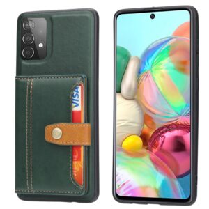Samsung Galaxy A53 5G Θήκη Πράσινη Calfskin Color Matching TPU + PU Phone Case Green