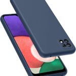 Samsung Galaxy A22 5G Θήκη Σιλικόνης Μπλε Soft Touch Silicone Rubber Soft Case Navy