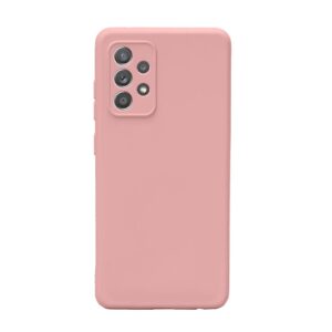 Samsung Galaxy A52 4G / A52 5G / A52s Θήκη Σιλικόνης Ροζ Soft Touch Silicone Rubber Soft Case Pink