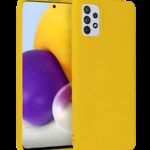 Forcell Samsung Galaxy A52 4G / A52 5G / A52s Matt Θήκη Σιλικόνης - Yellow
