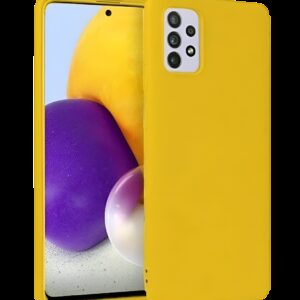 Forcell Samsung Galaxy A52 4G / A52 5G / A52s Matt Θήκη Σιλικόνης - Yellow