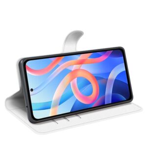 Xiaomi Poco M4 Pro 5G Θήκη Βιβλίο Λευκό Litchi Texture Horizontal Flip Protective Case White