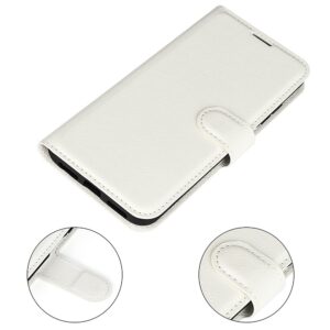 Xiaomi Poco M4 Pro 5G Θήκη Βιβλίο Λευκό Litchi Texture Horizontal Flip Protective Case White