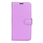 Xiaomi Poco M4 Pro 5G Θήκη Βιβλίο Μωβ Litchi Texture Horizontal Flip Protective Case Purple