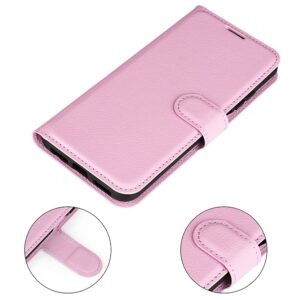 Xiaomi Poco M4 Pro 5G Θήκη Βιβλίο Ροζ Litchi Texture Horizontal Flip Protective Case Pink