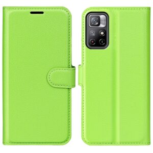 Xiaomi Poco M4 Pro 5G Θήκη Βιβλίο Πράσινο Litchi Texture Horizontal Flip Protective Case Green