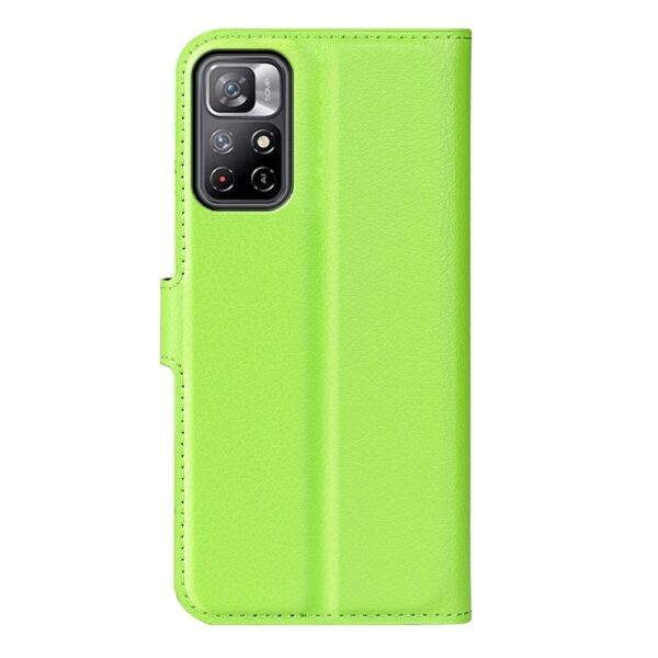 Xiaomi Poco M4 Pro 5G Θήκη Βιβλίο Πράσινο Litchi Texture Horizontal Flip Protective Case Green