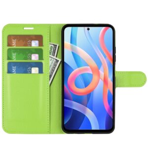 Xiaomi Poco M4 Pro 5G Θήκη Βιβλίο Πράσινο Litchi Texture Horizontal Flip Protective Case Green