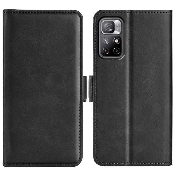 Xiaomi Poco M4 Pro 5G Θήκη Βιβλίο Μαύρο Dual-side Magnetic Buckle Horizontal Flip Case Black