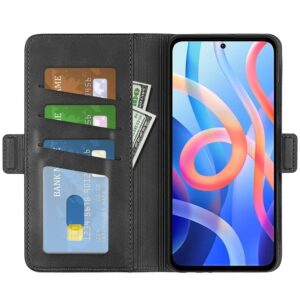 Xiaomi Poco M4 Pro 5G Θήκη Βιβλίο Μαύρο Dual-side Magnetic Buckle Horizontal Flip Case Black