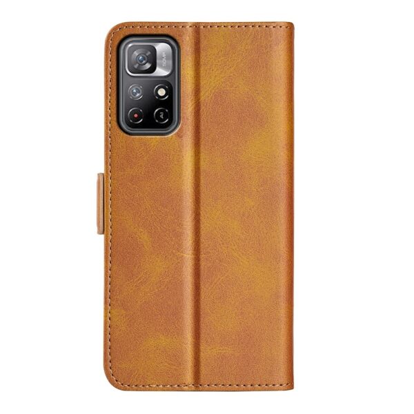 Xiaomi Poco M4 Pro 5G Θήκη Βιβλίο Ανοιχτό Καφέ Dual-side Magnetic Buckle Horizontal Flip Case Light Brown