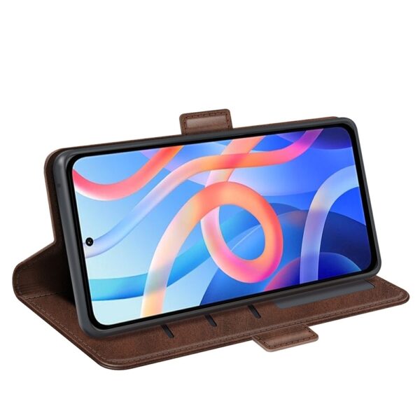 Xiaomi Poco M4 Pro 5G Θήκη Βιβλίο Καφέ Dual-side Magnetic Buckle Horizontal Flip Case Brown