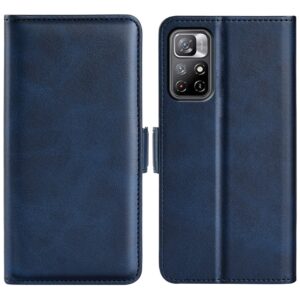 Xiaomi Poco M4 Pro 5G Θήκη Βιβλίο Σκούρο Μπλε Dual-side Magnetic Buckle Horizontal Flip Case Dark Blue