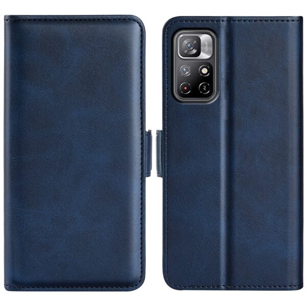 Xiaomi Poco M4 Pro 5G Θήκη Βιβλίο Σκούρο Μπλε Dual-side Magnetic Buckle Horizontal Flip Case Dark Blue