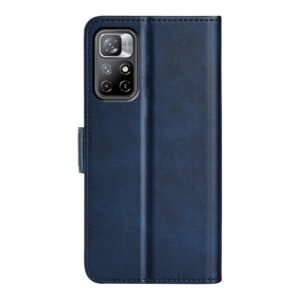 Xiaomi Poco M4 Pro 5G Θήκη Βιβλίο Σκούρο Μπλε Dual-side Magnetic Buckle Horizontal Flip Case Dark Blue