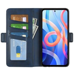 Xiaomi Poco M4 Pro 5G Θήκη Βιβλίο Σκούρο Μπλε Dual-side Magnetic Buckle Horizontal Flip Case Dark Blue