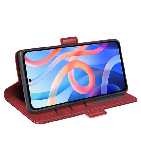 Xiaomi Poco M4 Pro 5G Θήκη Βιβλίο Κόκκινο Dual-side Magnetic Buckle Horizontal Flip Case Red