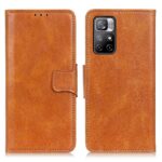 Xiaomi Poco M4 Pro 5G Θήκη Βιβλίο Καφέ Mirren Crazy Horse Texture Horizontal Flip Case Brown