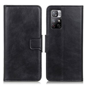 Xiaomi Poco M4 Pro 5G Θήκη Βιβλίο Μαύρο Mirren Crazy Horse Texture Horizontal Flip Case Black