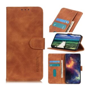 Xiaomi Poco M4 Pro 5G Θήκη Βιβλίο Καφέ KHAZNEH Retro Texture Horizontal Flip Phone Case Brown