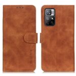 Xiaomi Poco M4 Pro 5G Θήκη Βιβλίο Καφέ KHAZNEH Retro Texture Horizontal Flip Phone Case Brown