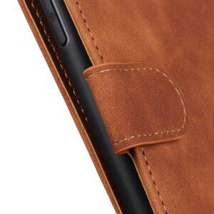 Xiaomi Poco M4 Pro 5G Θήκη Βιβλίο Καφέ KHAZNEH Retro Texture Horizontal Flip Phone Case Brown