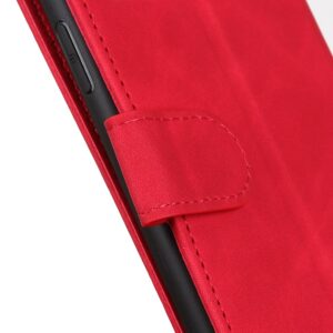 Xiaomi Poco M4 Pro 5G Θήκη Βιβλίο Κόκκινο KHAZNEH Retro Texture Horizontal Flip Phone Case Red