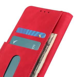 Xiaomi Poco M4 Pro 5G Θήκη Βιβλίο Κόκκινο KHAZNEH Retro Texture Horizontal Flip Phone Case Red