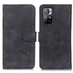 Xiaomi Poco M4 Pro 5G Θήκη Βιβλίο Μαύρο KHAZNEH Retro Texture Horizontal Flip Phone Case Black