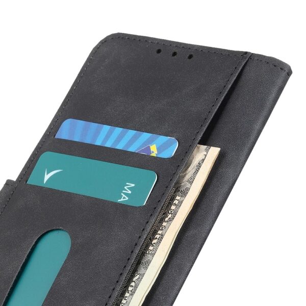 Xiaomi Poco M4 Pro 5G Θήκη Βιβλίο Μαύρο KHAZNEH Retro Texture Horizontal Flip Phone Case Black