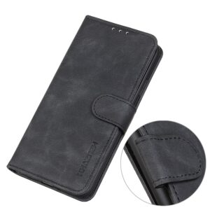 Xiaomi Poco M4 Pro 5G Θήκη Βιβλίο Μαύρο KHAZNEH Retro Texture Horizontal Flip Phone Case Black