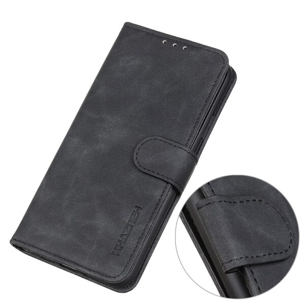 Xiaomi Poco M4 Pro 5G Θήκη Βιβλίο Μαύρο KHAZNEH Retro Texture Horizontal Flip Phone Case Black