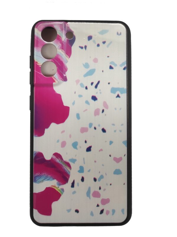 Samsung Galaxy S21 FE 5G Θήκη Σιλικόνης Ροζ Σχέδιο Silicone Case