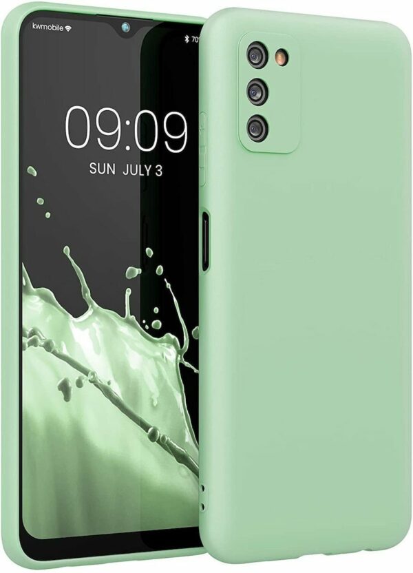 Samsung Galaxy A03s Θήκη Σιλικόνης Πράσινη Matt TPU Silicone Case Green