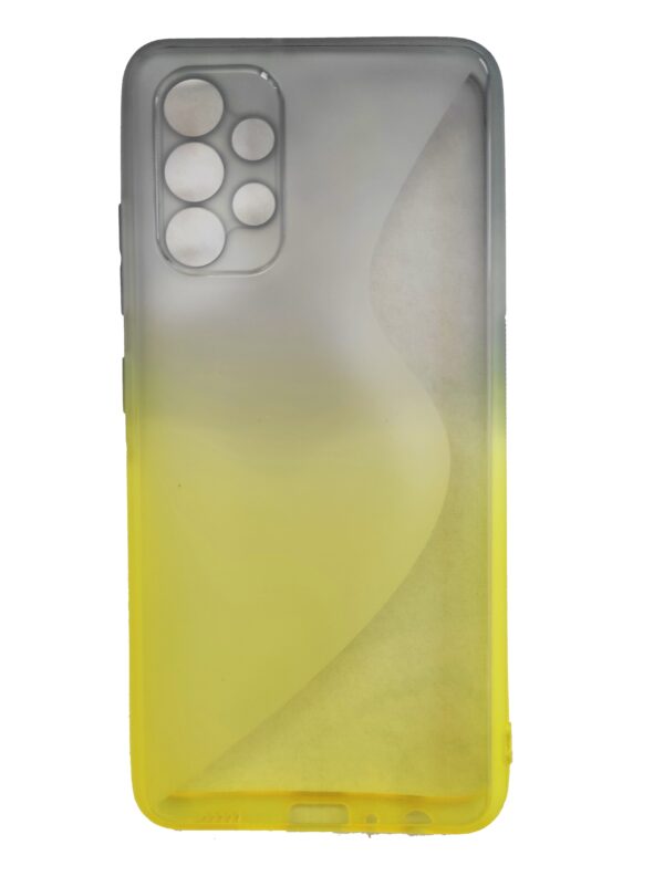 Samsung Galaxy A32 4G Θήκη Σιλικόνης Κίτρινη - Μαύρη Silicone S Case Yellow - Black